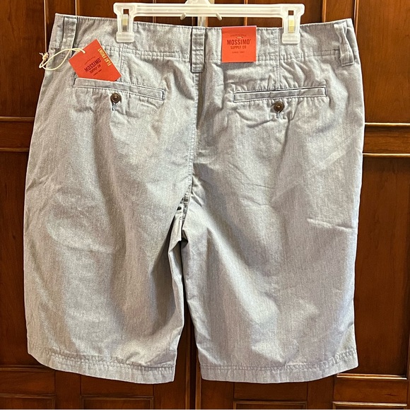 Mossimo Supply Co Blue-Grey Heather Flat Front Short 38W NWT - Picture 9 of 10